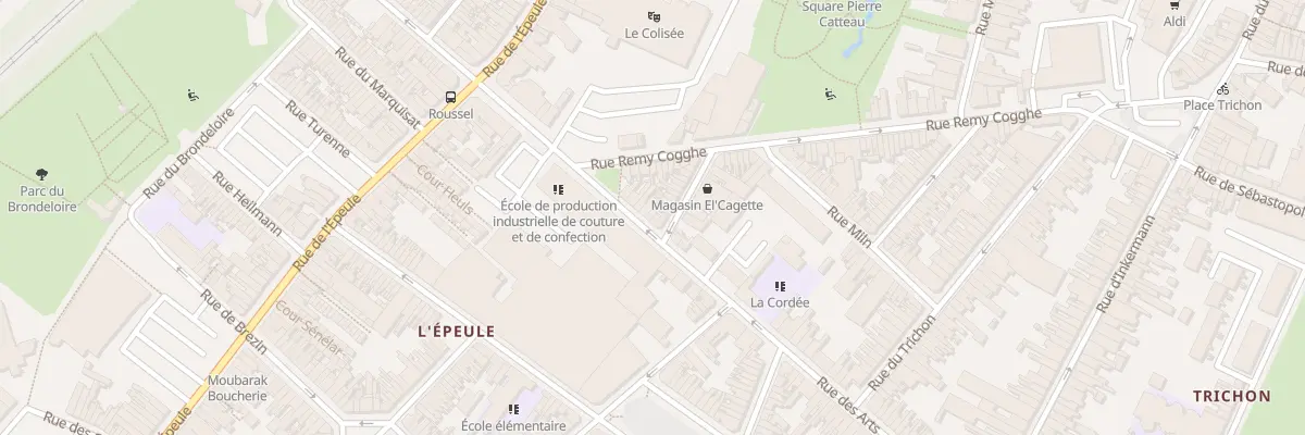 Plan du 158 Rue des Arts à Roubaix
