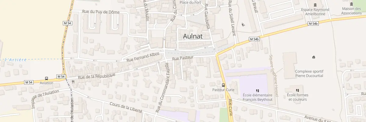 Plan du 13 Rue Pasteur à Aulnat
