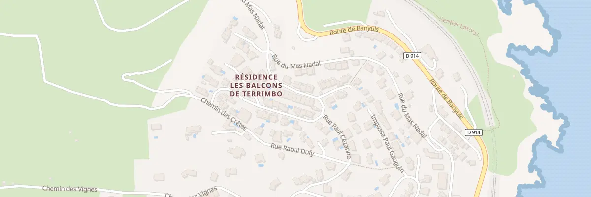 Plan du 25 Rue Joan Miro à Cerbère