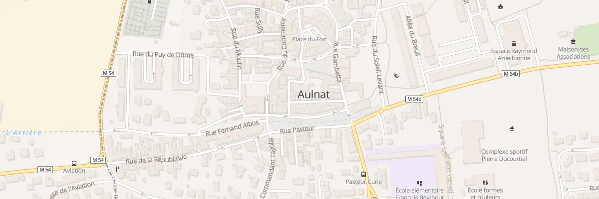 Plan du 10 Rue Emile Roux à Aulnat