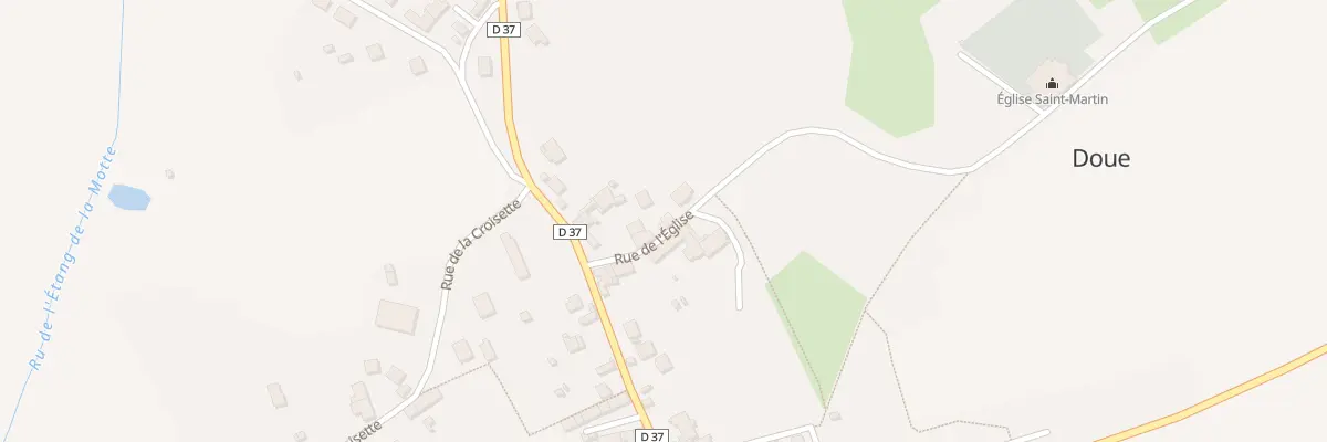 Plan du 9 Rue de l’Eglise à Doue