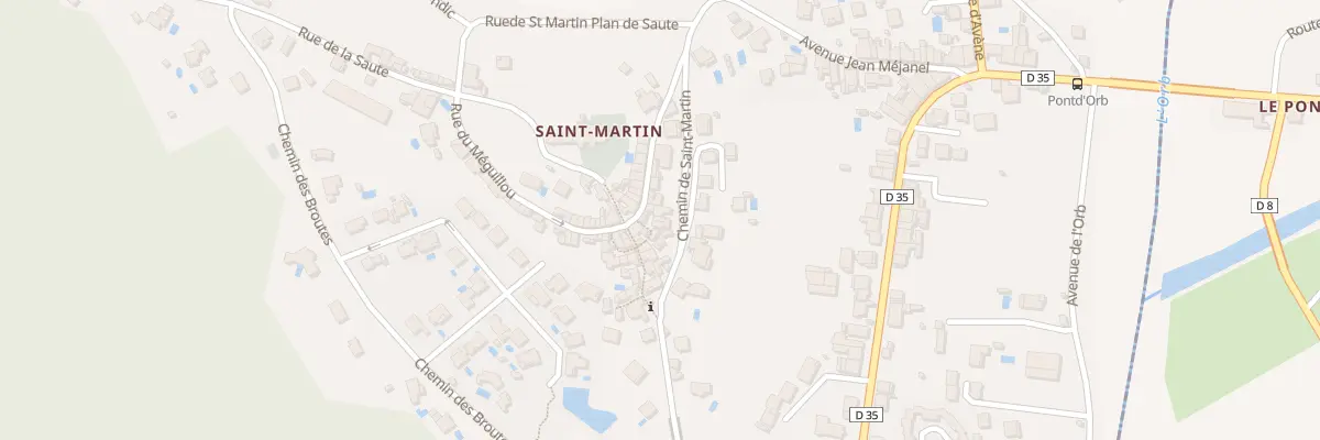Plan du 6519 Che de Saint Martin au Bousquet-d’Orb