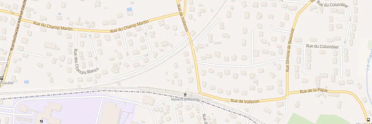 Plan du 13 Rue de Volleron à Coulanges-lès-Nevers