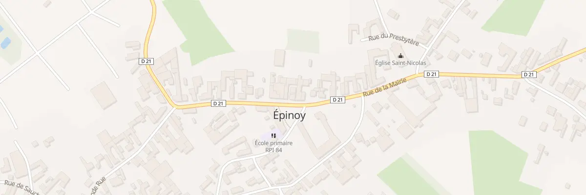 Plan du 25 Rue de la Mairie à Épinoy