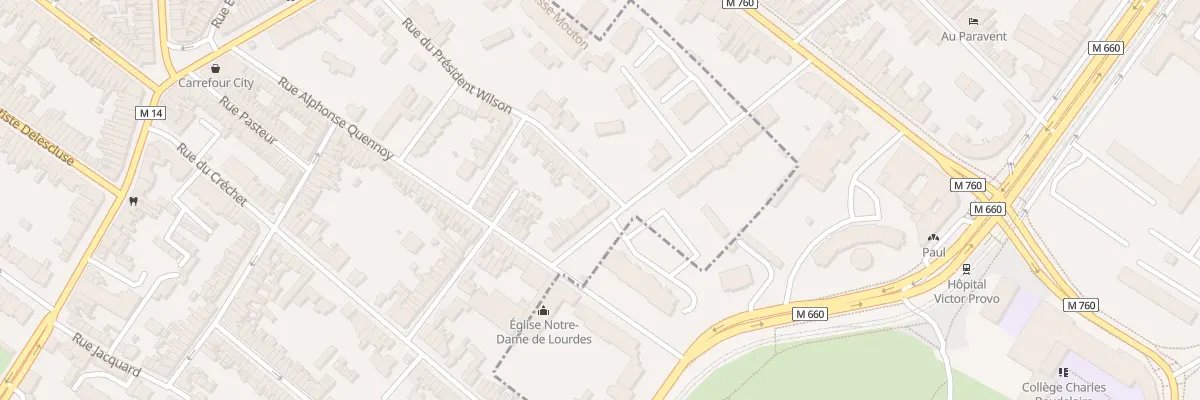 Plan du 68 Rue du Président Wilson à Croix
