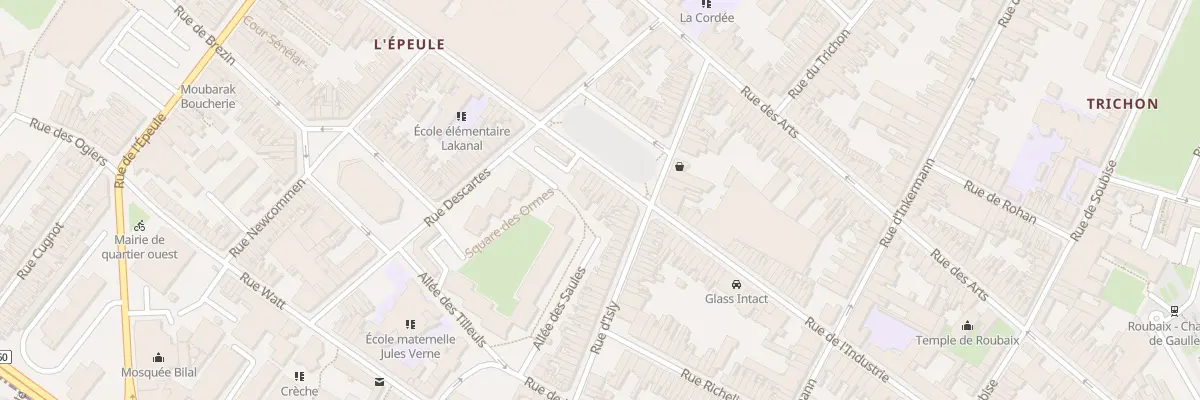 Plan du 117 Rue de l’Industrie à Roubaix