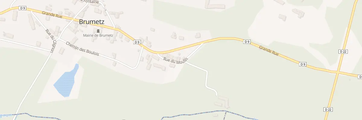 Plan du 2 Rue du Moulin à Brumetz