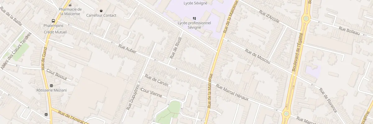 Plan du 24 Rue Auber à Tourcoing