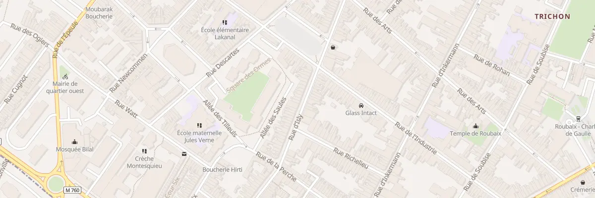 Plan du 40 Rue d’Isly à Roubaix