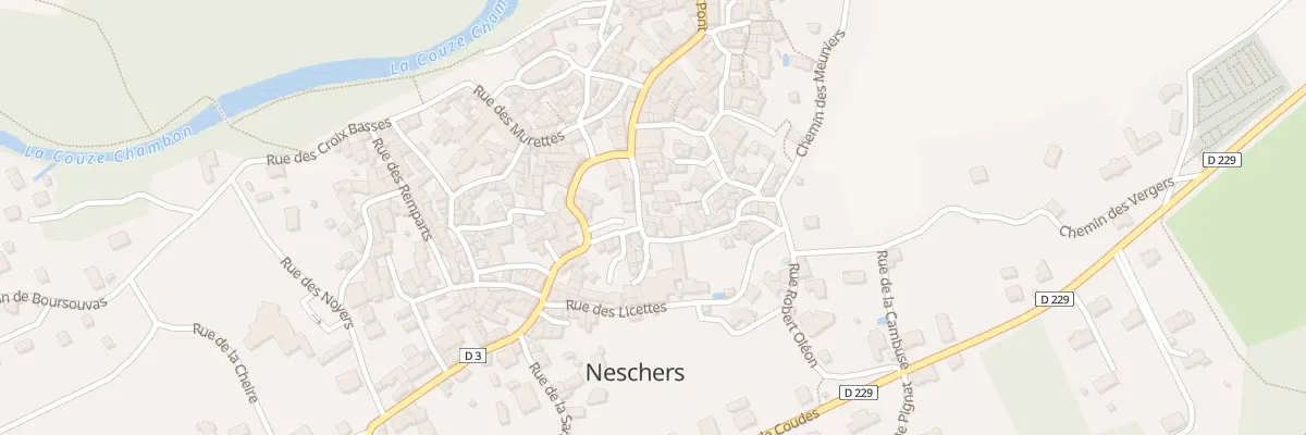 Plan du 16 Rue Pierre Fourvel à Neschers