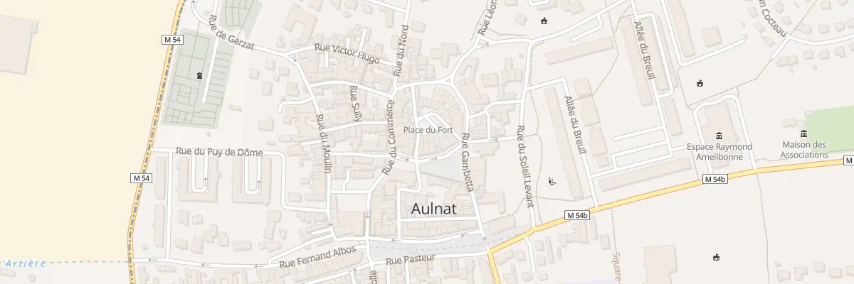 Plan du 13 Pl du Fort à Aulnat