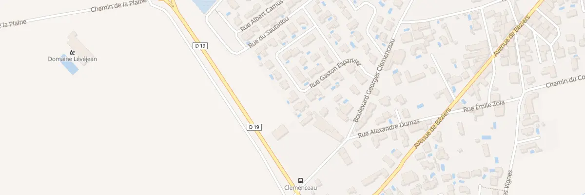 Plan du 13 Rue Gaston Esparvier à Thézan-lès-Béziers