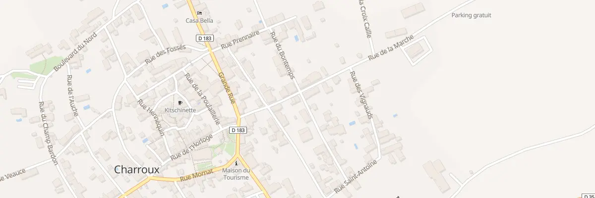 Plan du 10 Rue de la Marche à Charroux