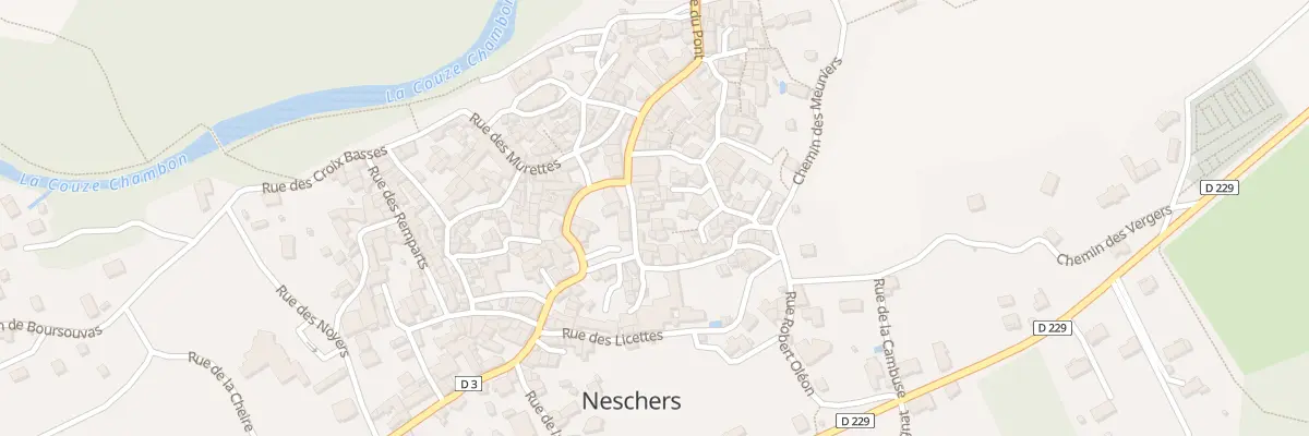 Plan du 20 Rue Pierre Fourvel à Neschers