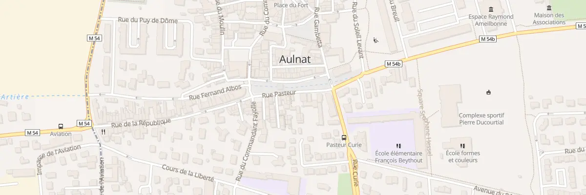 Plan du 9 Rue Pasteur à Aulnat