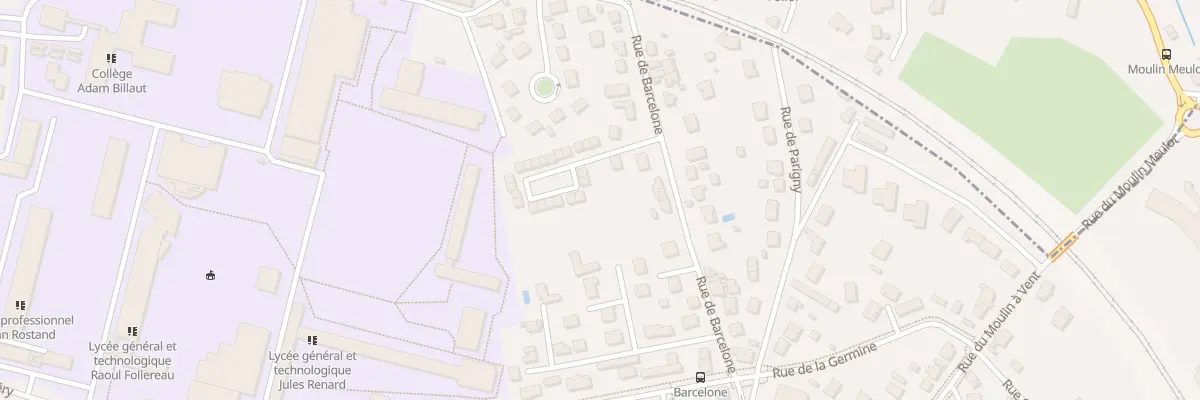 Plan du 2 Imp le Hameau de Barcelone à Nevers