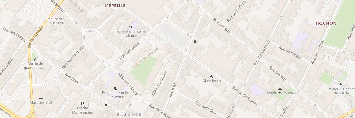 Plan du 26 Rue d’Isly à Roubaix