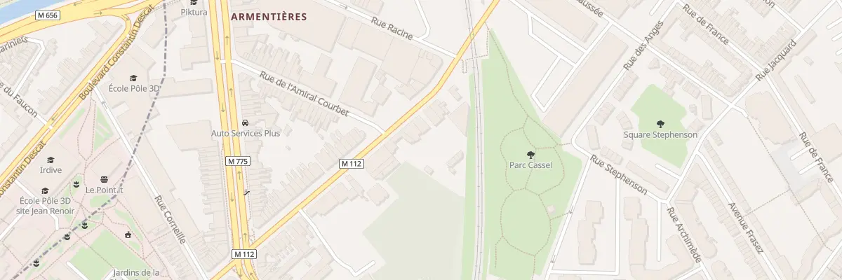 Plan du 122 Bd d’Armentières à Roubaix