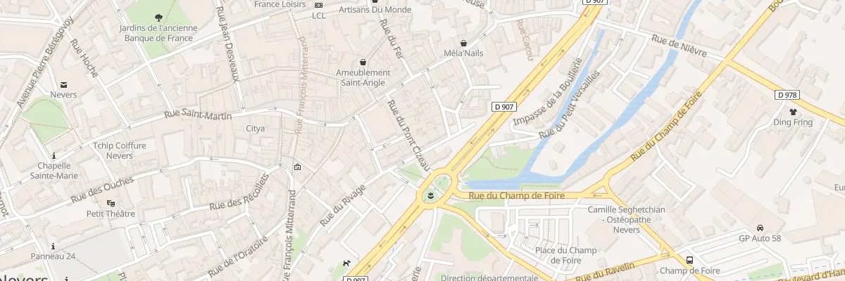 Plan du 5 Rue du Pont Cizeau à Nevers