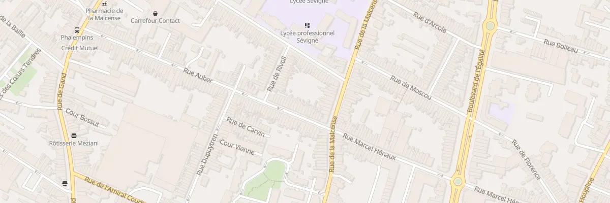 Plan du 16 Rue Auber à Tourcoing