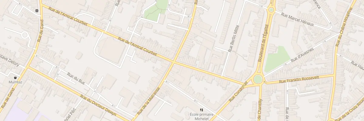 Plan du 1 Rue Franklin Roosevelt à Tourcoing