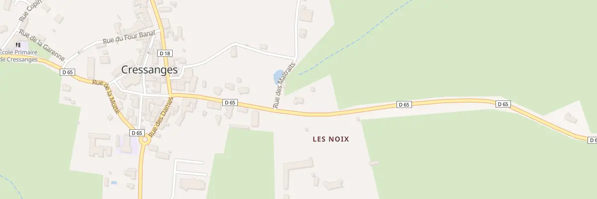 Plan du 17 Rue Saint-julien à Cressanges
