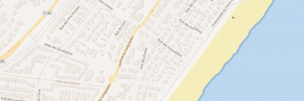 Plan du 30 Rue des Corbieres (Plage) à Narbonne