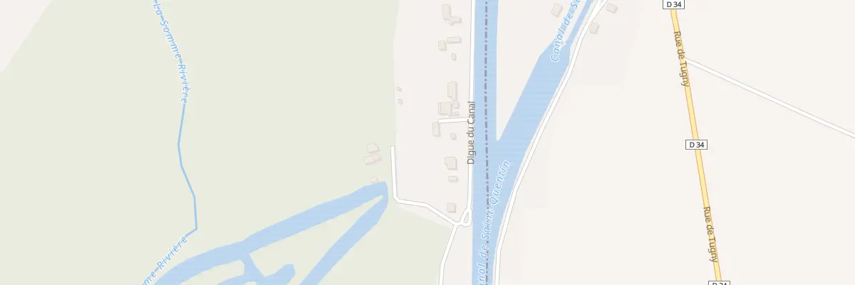 Plan du 14 Vc du Canal à Tugny-et-Pont