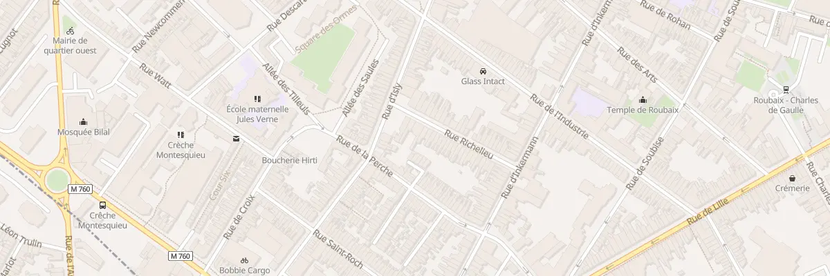Plan du 39 Rue Richelieu à Roubaix