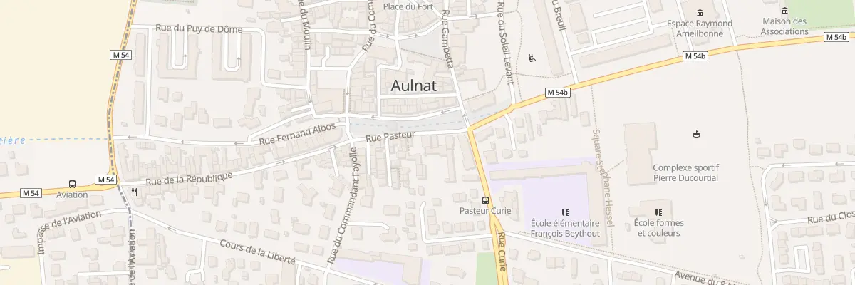 Plan du 7 Rue Pasteur à Aulnat