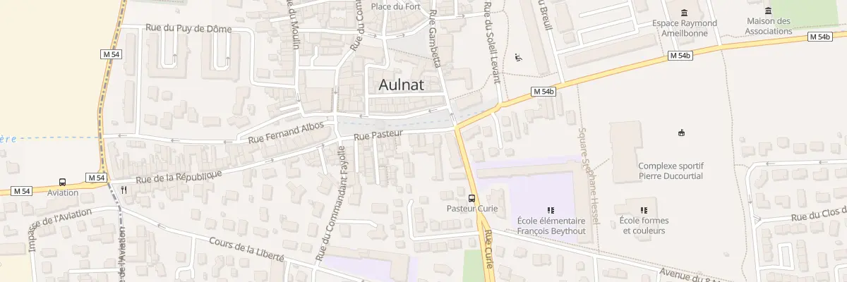 Plan du 5 Rue Pasteur à Aulnat
