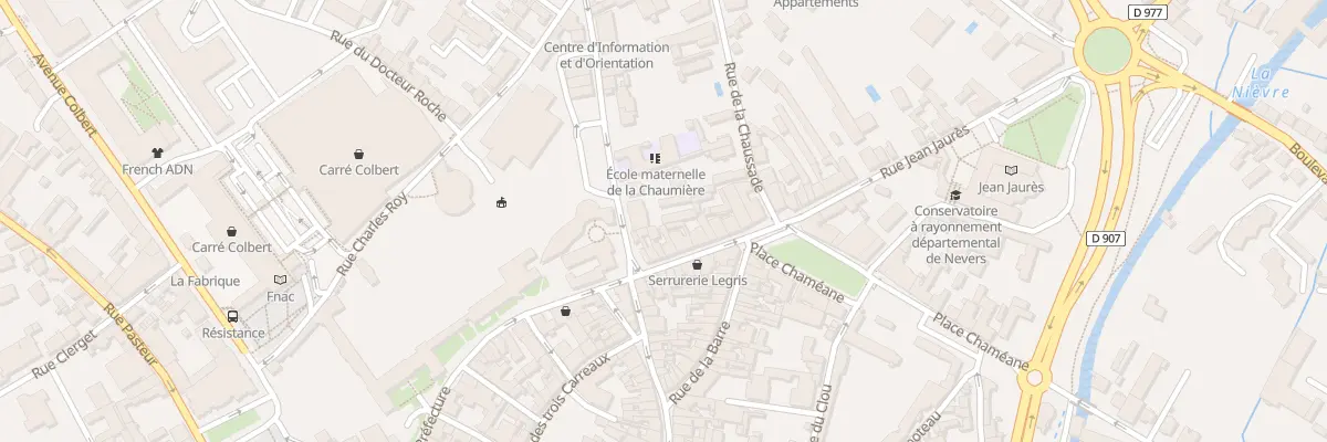 Plan du 8 Rue de la Prefecture à Nevers
