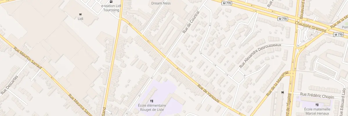 Plan du 98 Rue de Courtrai à Tourcoing