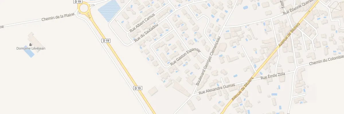 Plan du 4 Rue Gaston Esparvier à Thézan-lès-Béziers