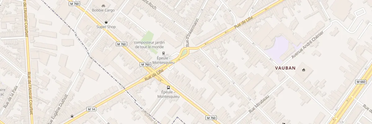 Plan du 203 Rue de Lille à Roubaix