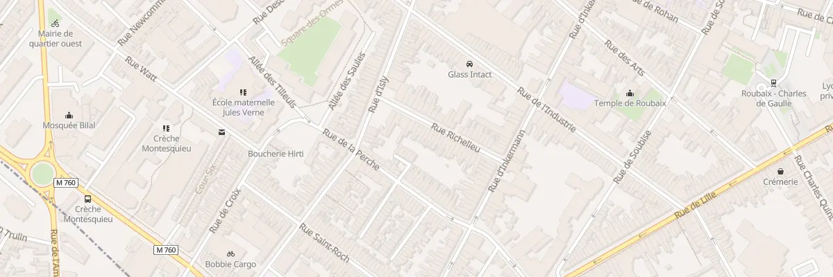 Plan du 33 Rue Richelieu à Roubaix