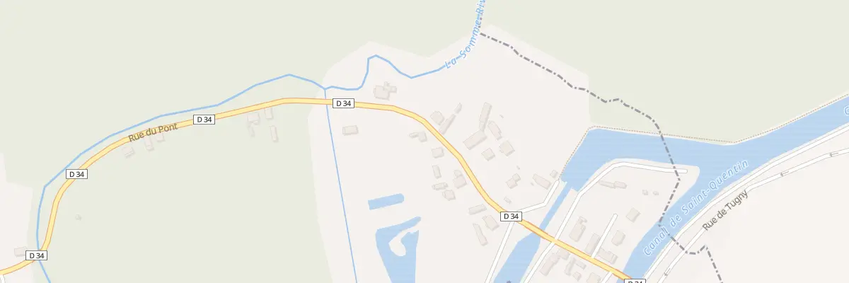 Plan du 14 Rue du Pont à Tugny-et-Pont