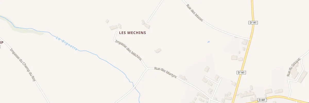 Plan du 2 Imp des Mechins à Laféline