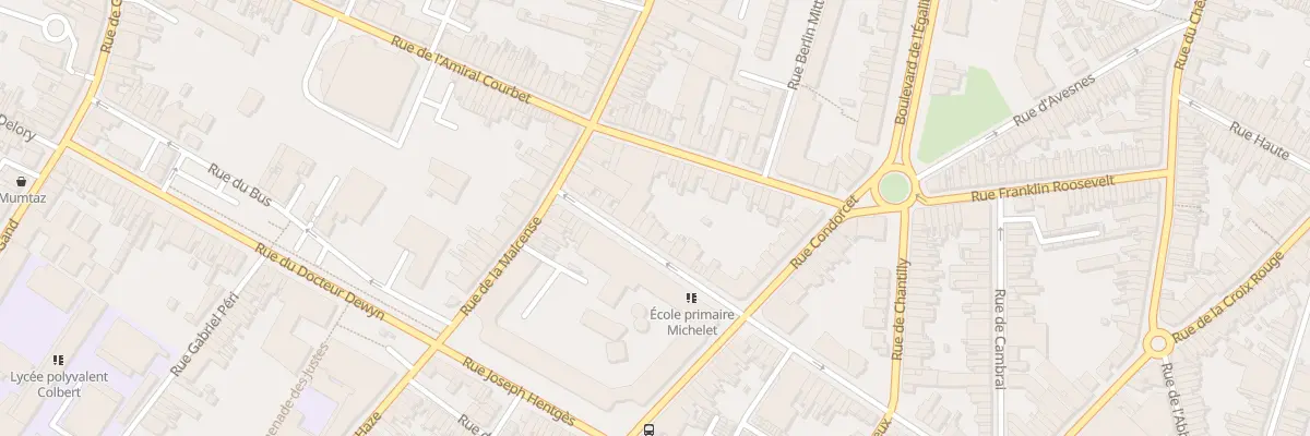 Plan du 23 Rue Pasteur à Tourcoing