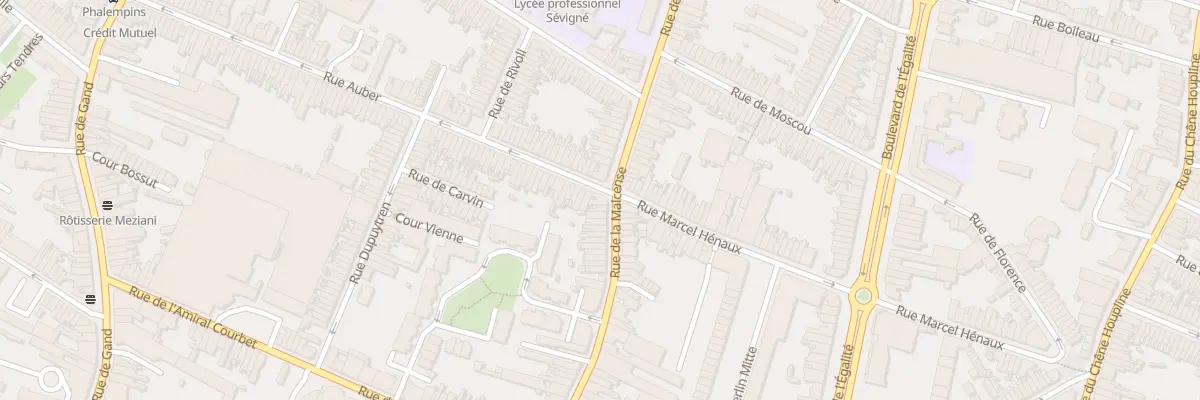 Plan du 1 Rue Auber à Tourcoing