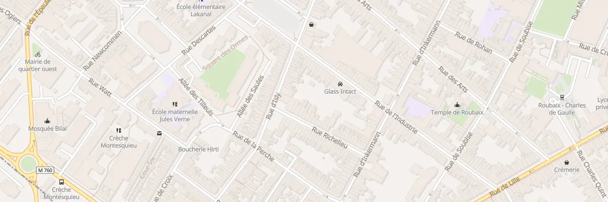 Plan du 38 Rue Richelieu à Roubaix