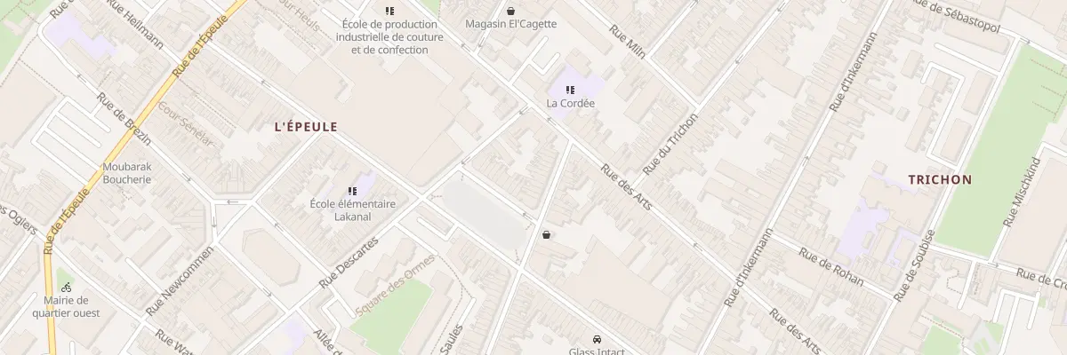 Plan du 12 Rue d’Isly à Roubaix