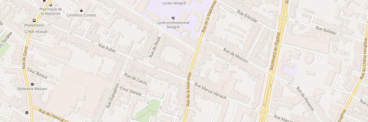 Plan du 111 Rue de la Malcense à Tourcoing