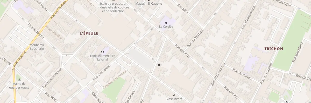 Plan du 16 Rue d’Isly à Roubaix