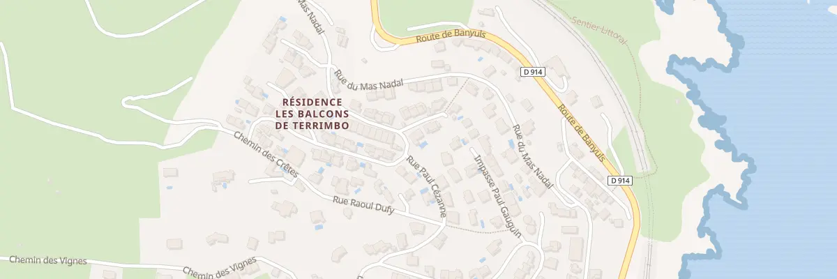 Plan du 20 Rue Joan Miro à Cerbère