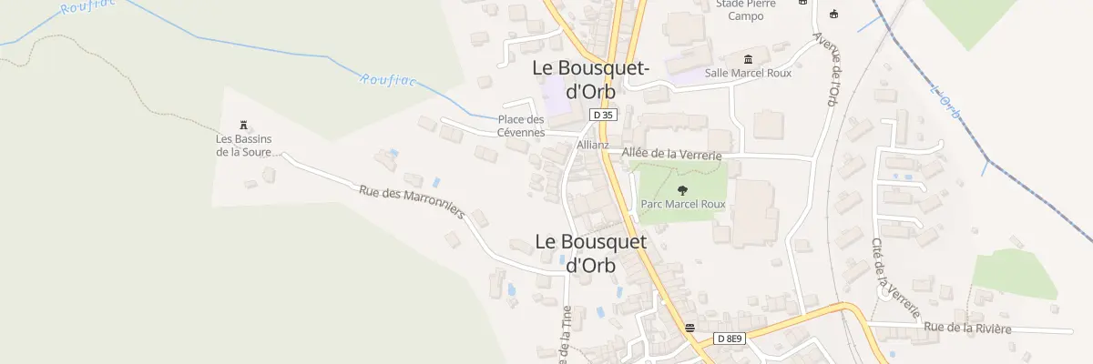 Plan du 14 Rue de la Tine au Bousquet-d’Orb