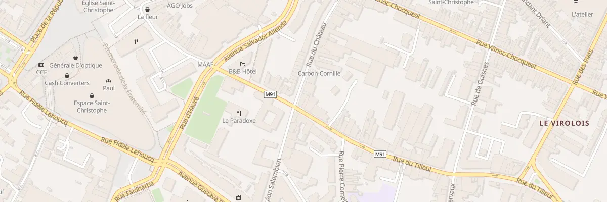 Plan du 1 Rue du Tilleul à Tourcoing