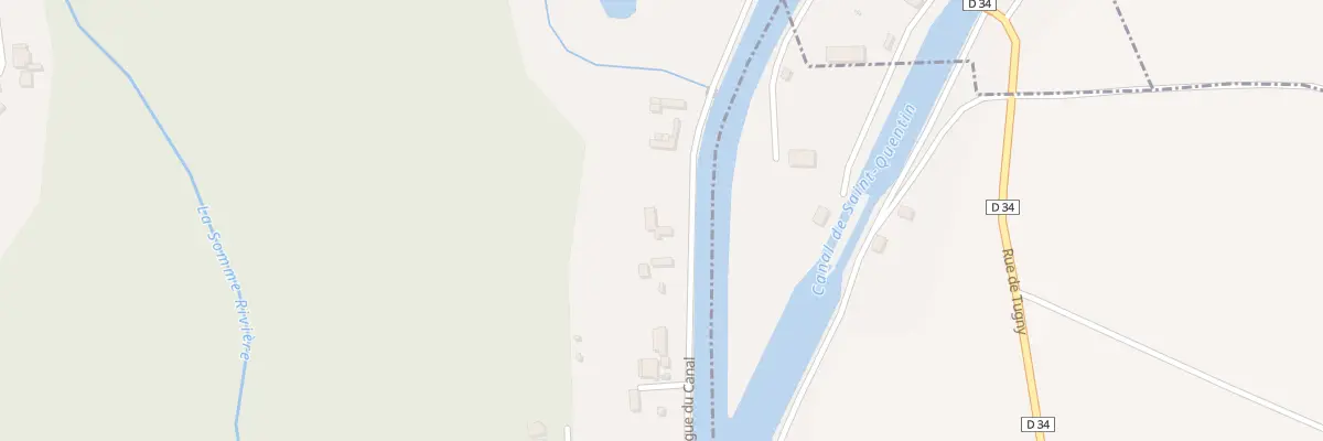 Plan du 6 Vc du Canal à Tugny-et-Pont