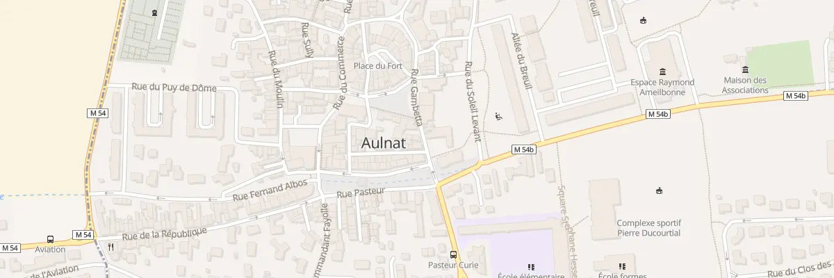 Plan du 12 Rue Gambetta à Aulnat