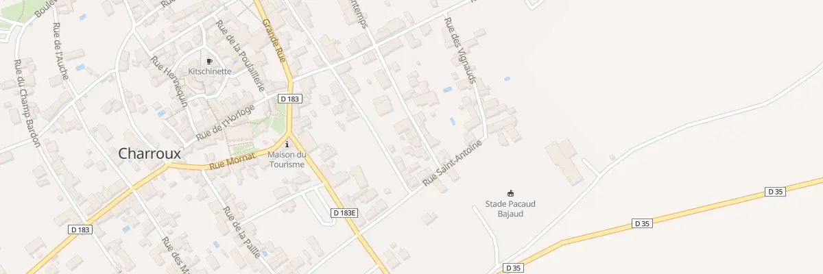 Plan du 12 Rue des Bajauds à Charroux